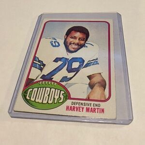 Harvey Martin Rookie Card 1976 Topps Football Card RC Vintage